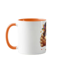 schattige kalkoen mok #1