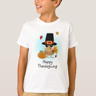 Schattige kalkoen Thanksgiving T-shirt