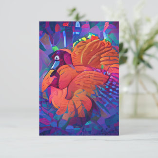 Schattige kalkoen voor jou, kalkoen voor mij Thank Aankondiging