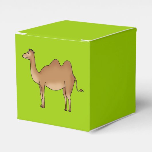 schattige kameel bedankdoosjes (Voorkant Zijde)