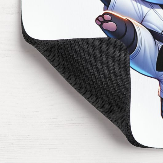 Schattige karate panda kraankickpose muismat (Hoek)