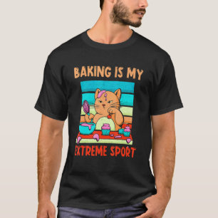 Schattige Kat Bakken Is Sport Bakken Bakker Desser T-shirt