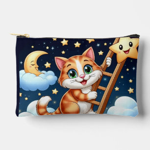 Schattige Kat beklimt maanladder Etui