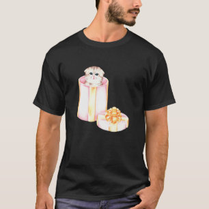 Schattige Kat Binnen In De Doos Kitty Adoptie 1 T-shirt
