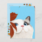 Schattige Kat Briefkaart (Voorkant / Achterkant)