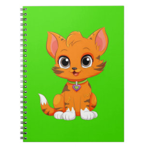Schattige kat Cartoon Notitieboek