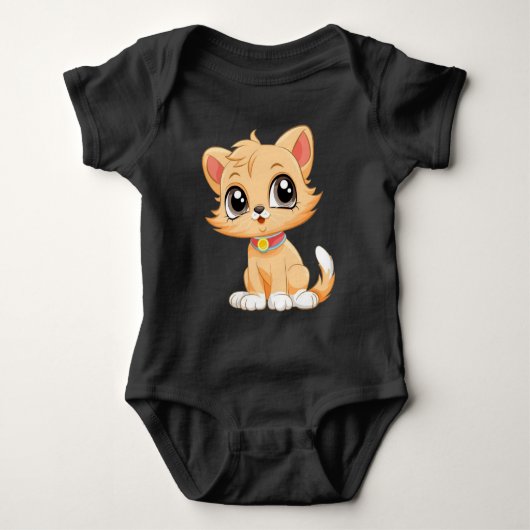 Schattige kat Cartoon Romper (Voorkant)
