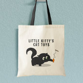 Schattige Kat Custom Black Cat Lover's Canvas tas