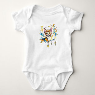 Schattige kat: een Gesponnen-perfect ontwerp van s Romper