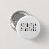 schattige kat- en hond poten ronde button 3,2 cm (Voorkant /achterkant)
