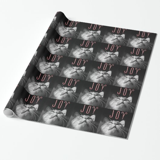 Schattige kat-feestcadeauverpakking cadeaupapier (Uitgerold)