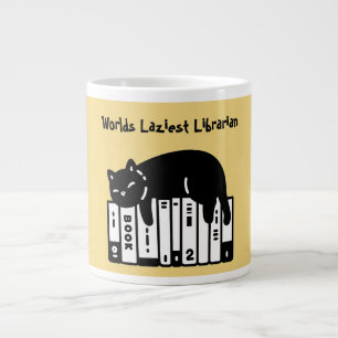 Schattige Kat, Grappige Kat, Werelds Luieste Bibli Extra Grote Beker