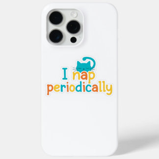 Schattige kat "Ik dut periodiek" Grappige kattenl iPhone 15 Pro Max Hoesje