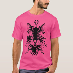 Schattige Kat Illusie Grappig Kat Liefhebber Idee T-shirt