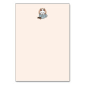 Schattige Kat in Mok Vakantie Ontwerp - Kat & Caca Kaart (Achterkant)