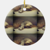 Schattige kat keramisch ornament (Achterkant)