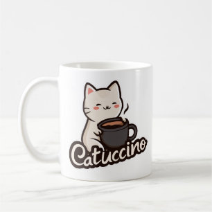 Schattige Kat met Koffie – Catuccino Koffiemok