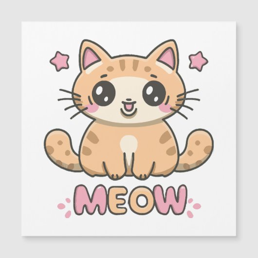 schattige kat miauw (Voorkant)