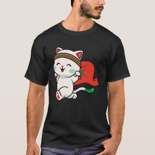 Schattige kat om trots te zijn om Marokkaan te zij T-shirt