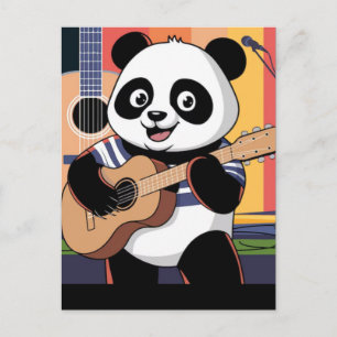 Schattige Kat Panda Dier Vector Lieve Maanden Illu Feestdagenkaart
