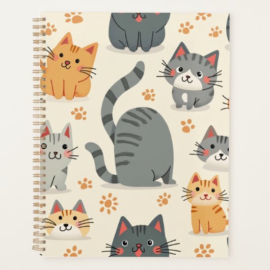 schattige kat planner (Voorkant)