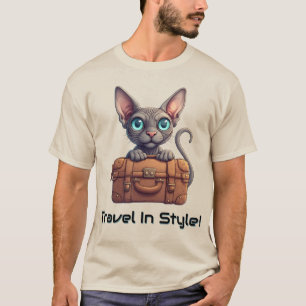 Schattige Kat Reiziger – Cadeau voor Kat Liefhebbe T-shirt