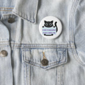 Schattige kat ronde button 5,7 cm (In situ)