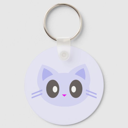 schattige kat sleutelhanger (Voorkant)