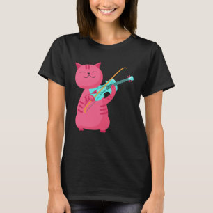 Schattige Kat Speelt Viool T-shirt