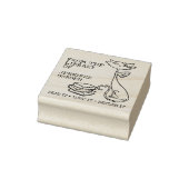 Schattige Kat Van de Bibliotheek Van Rubberstempel (Stempel)