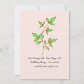 Schattige Kat - Verjaardagsfeest Kaart (Achterkant)