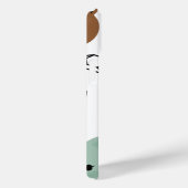 Schattige Kat zwart-wit monogram Case-Mate iPhone Case (Achterkant / Rechts)