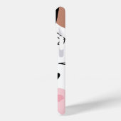 Schattige Kat zwart-wit monogram Case-Mate iPhone Case (Achterkant / Links)