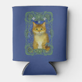 Schattige katje in Art Nouveau stijl Blikjeskoeler (Voorkant)