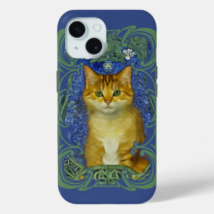Schattige katje in  Art Nouveau stijl