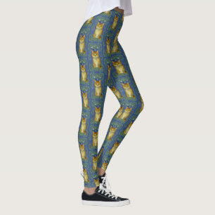 Schattige katje in Art Nouveau stijl Leggings