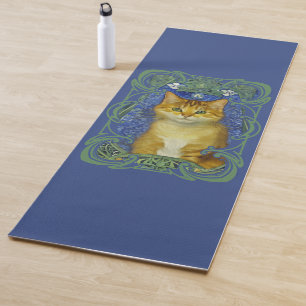 Schattige katje in Art Nouveau stijl Yogamat