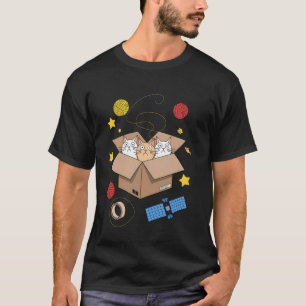 Schattige Katten In De Ruimte Grappige Ironische K T-shirt