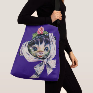 schattige katten in een kattenkatje crossbody tas