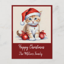 Schattige katten in kerstvermomming - vakantiegemo