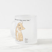 schattige katten matglas koffiemok (Voorkant links)