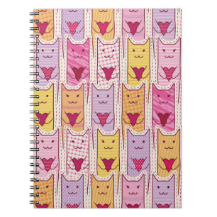 Schattige katten met liefhebbende harten notitieboek