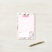 Schattige katten post-it® notes (Op bureau)