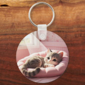 Schattige Katten Sleutelhanger (Achterkant)