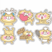 schattige katten sticker (Voorkant)
