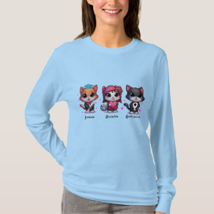 schattige katten t-shirt