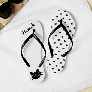 Schattige kattenbakkerij teenslippers