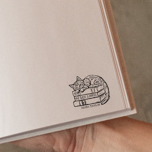 Schattige  kattenboek 	rubberstempel