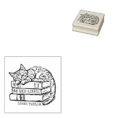 Schattige  kattenboek 	rubberstempel (Gestempeld)