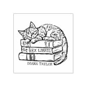 Schattige  kattenboek 	rubberstempel (Afrduk)